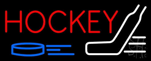 Hockey Neon Sign
