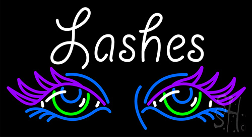 Lashes Eyes Neon Sign