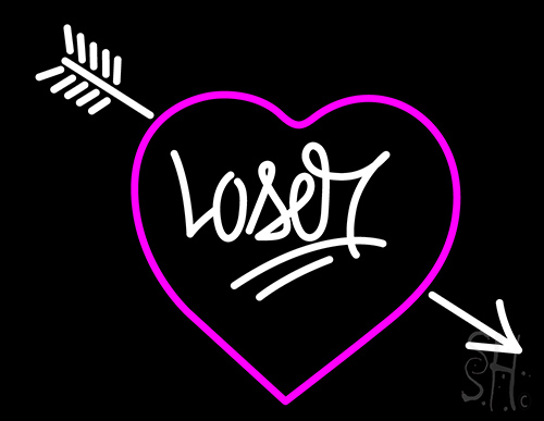 Loser Heart Neon Sign