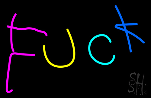 Multicolor Fuck Neon Sign