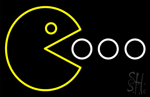 Pac Man Neon Sign