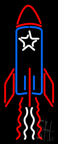 Rocket Neon Sign