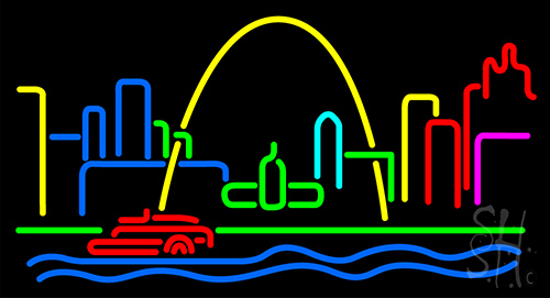 St Louis Skyline Neon Sign