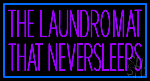 The Laundromat That Never Sleeps Neon Sign