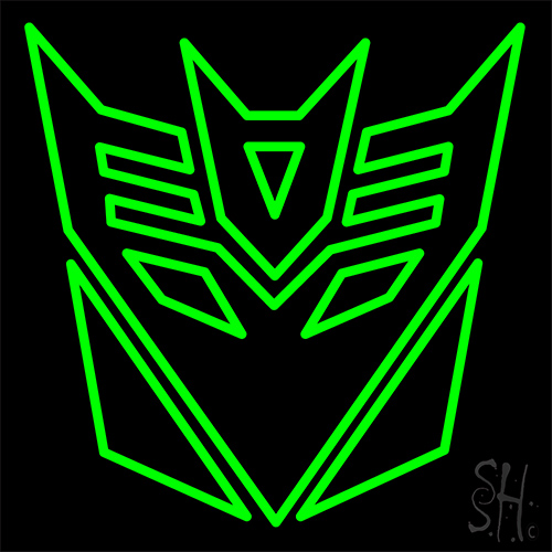 Transformers Deceptions Neon Sign
