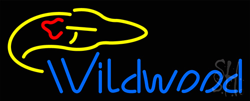 Wildwood Rocket Ship Neon Sign