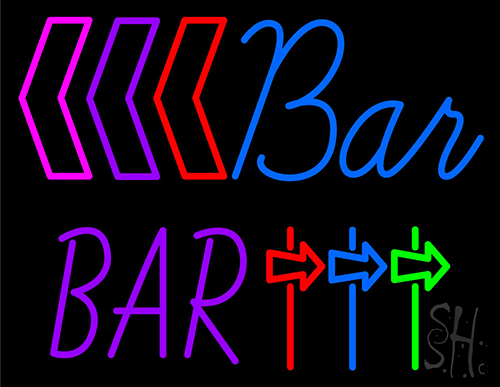 Blue Bar Neon Sign
