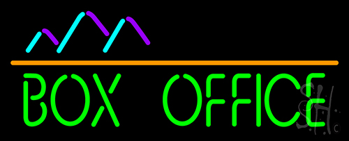 Box Office Block Neon Sign
