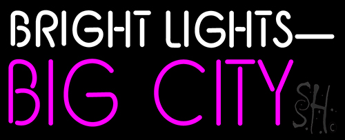 Bright Lights Big City Neon Sign