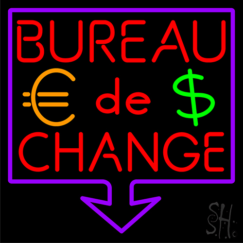 Bureau De Change Neon Sign