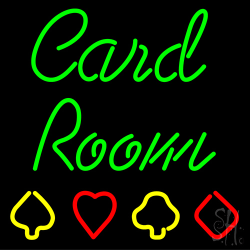 Card Room Neon Sign
