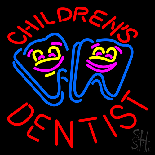 Childrens Dentist Neon Sign