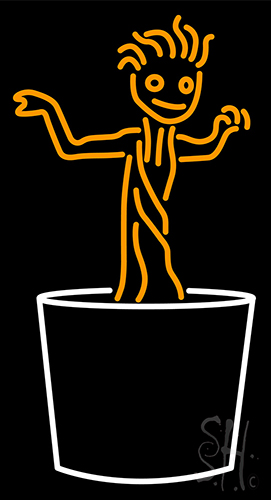 Dancing Boy Logo Neon Sign
