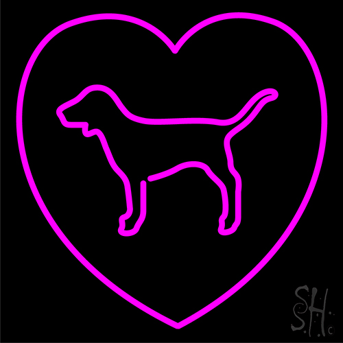 Dog Logo Neon Sign