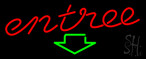 Entree Neon Sign