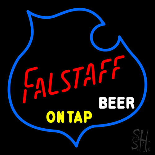 Falstaff On Tap Beer Neon Sign