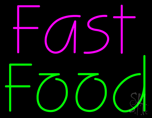 Fast Food Neon Sign
