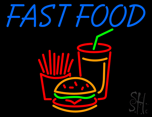 Fast Food Neon Sign