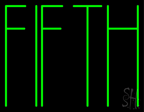 Fifth Neon Sign