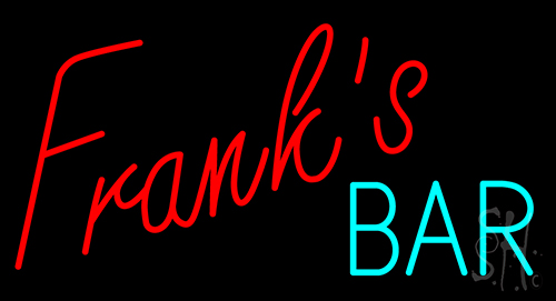 Franks Bar Neon Sign