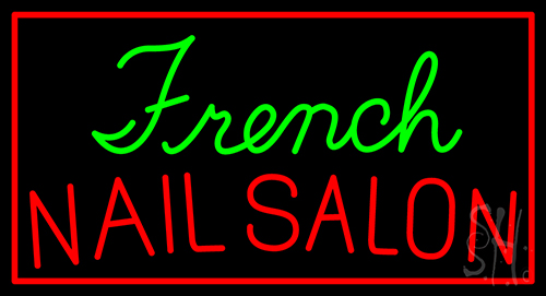 French Nail Salon Neon Sign