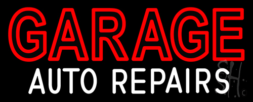 Garage Auto Repairs Neon Sign