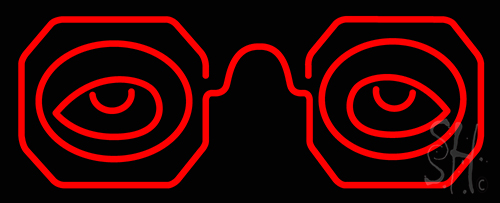Glasses Neon Sign