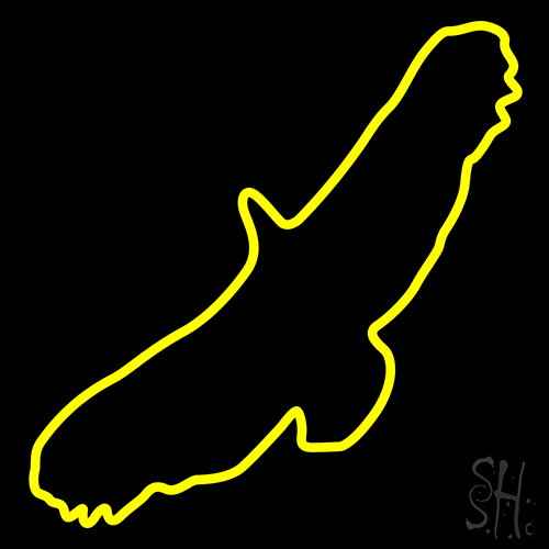 Griffon Vulture Neon Sign