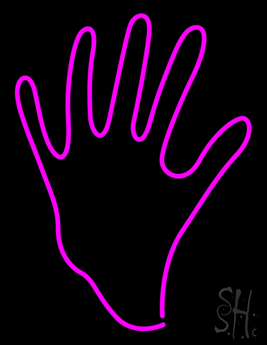 Hand Neon Sign