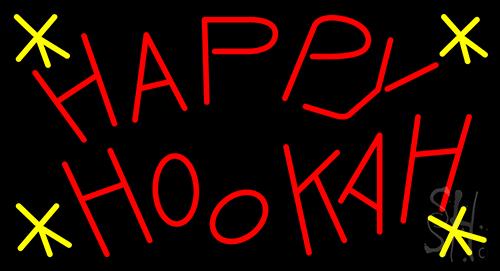 Happy Hookah Neon Sign