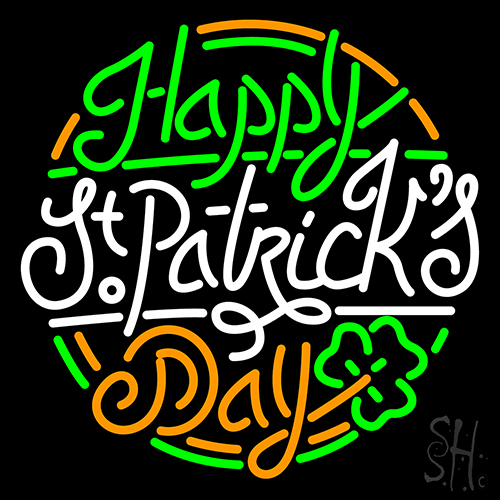 Happy St Patrick Day Neon Sign
