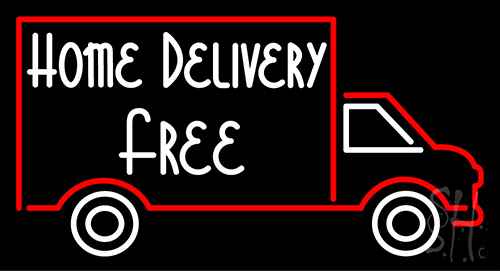Home Delivery Free Neon Sign