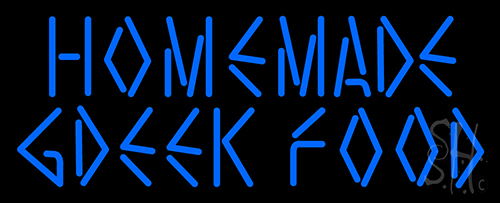 Home Made Greek Food Neon Sign