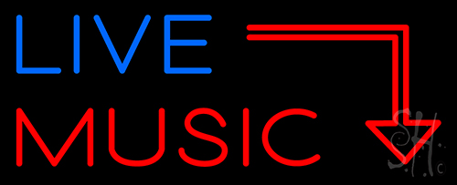 Live Music Neon Sign
