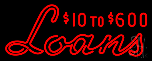 Loans Neon Sign