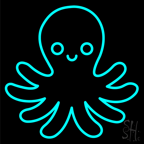 Octopus Neon Sign