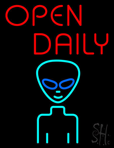 Open Daily Neon Sign