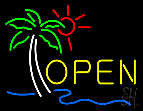 Open Neon Sign