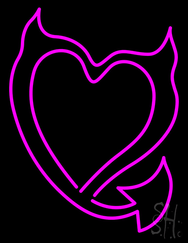 Pink Heart Neon Sign