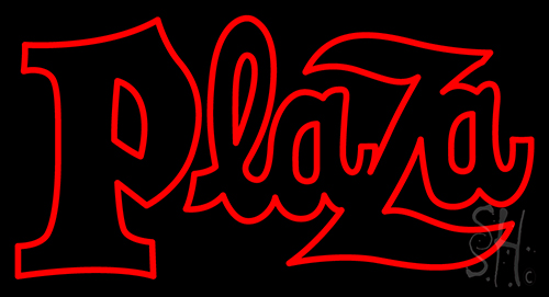 Plaza Neon Sign