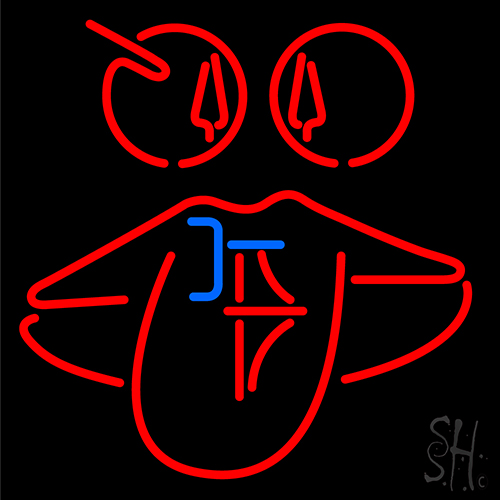 Red Icon Logo Neon Sign
