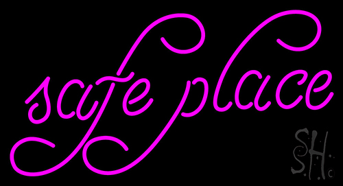 Safe Place Neon Sign