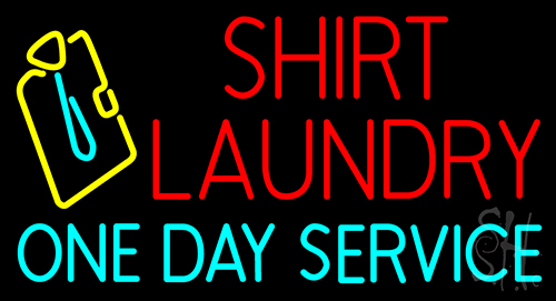 Shirt Laundry Neon Sign