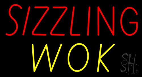 Sizzling Wok Neon Sign