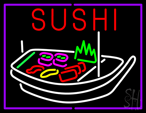 Sushi With Logo Neon Sign