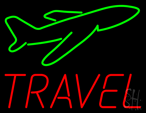 Travel Neon Sign