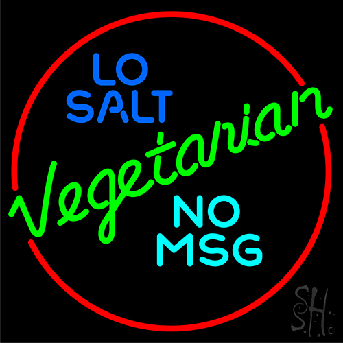 Vegetarian No Msg Neon Sign