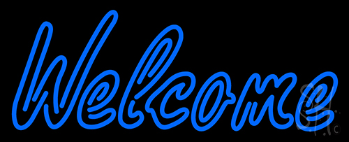 Welcome 1 Neon Sign