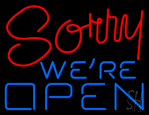 We Re Open Neon Sign