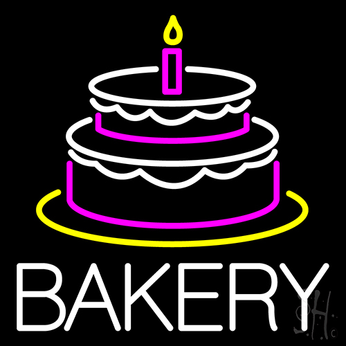 White Bakery Neon Sign